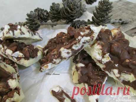 Шоколад с кешью и попкорном | Кулинарные рецепты от «Едим дома!»