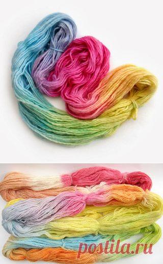 окрашивание пряжи в.... микроволновке