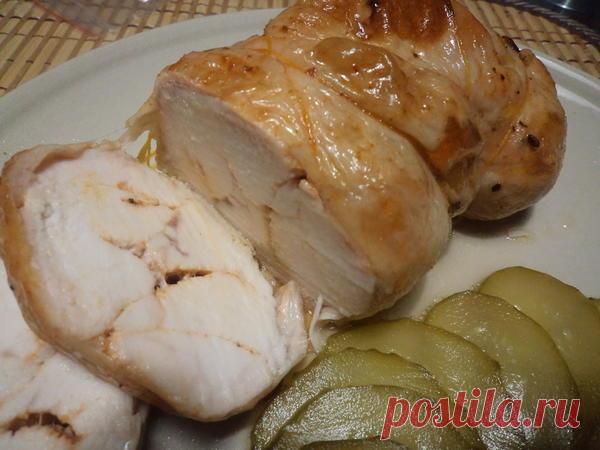 Мраморный куриный рулет