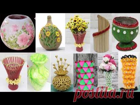10 Best collection Flower Vase from different materials | #2 - YouTube