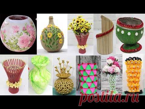 10 Best collection Flower Vase from different materials | #2 - YouTube