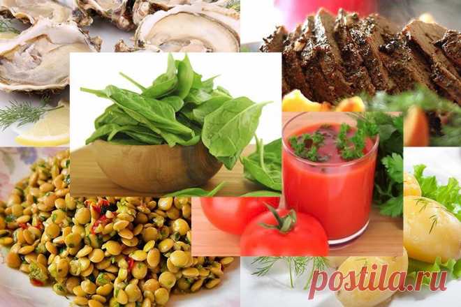 Продукты богатые железом | Восстановление здоровья. Народная медицина.