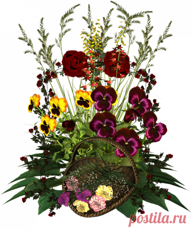 Клипарт 3D-Цветы ч.2