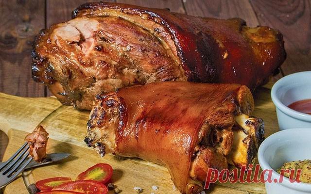 Свиная рулька запечённая в духовке — 5 лучших рецептов