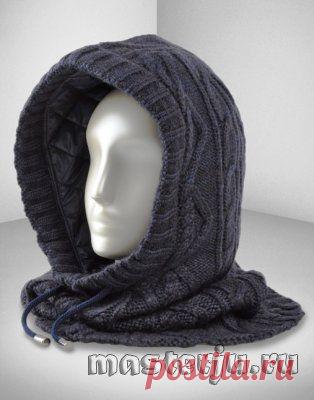 Мужской снуд с капюшоном » Мастерю - все своими руками