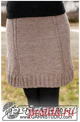 Как связать спицами юбку