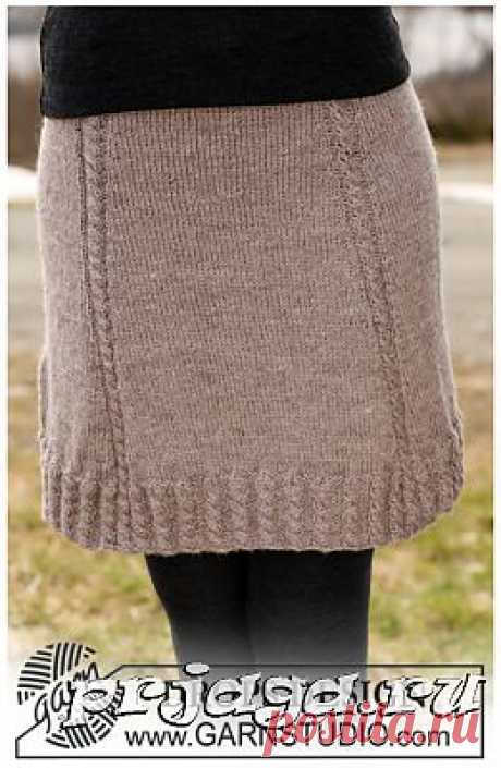 Как связать спицами юбку
