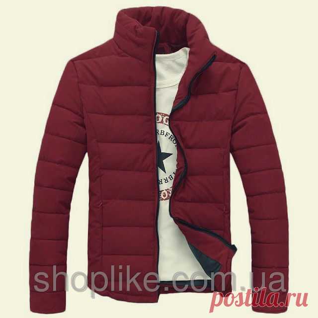 Shoplike | Дутая зимняя мужская куртка без капюшона red купить оптом и в розницу от производителя.