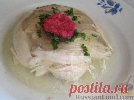 Рецепт: Заливное из курицы на RussianFood.com