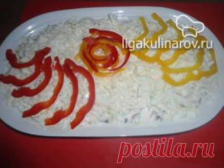 Салат &quot;Краски вкуса&quot; – рецепт с фото от Лиги Кулинаров, пошаговый рецепт