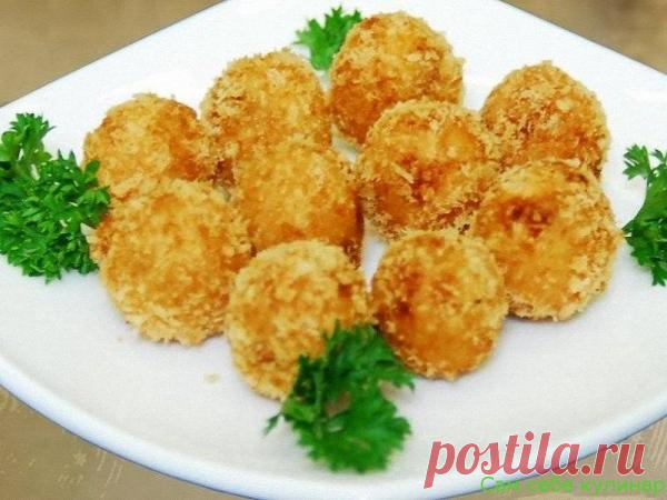 Сырные шарики простые жареные