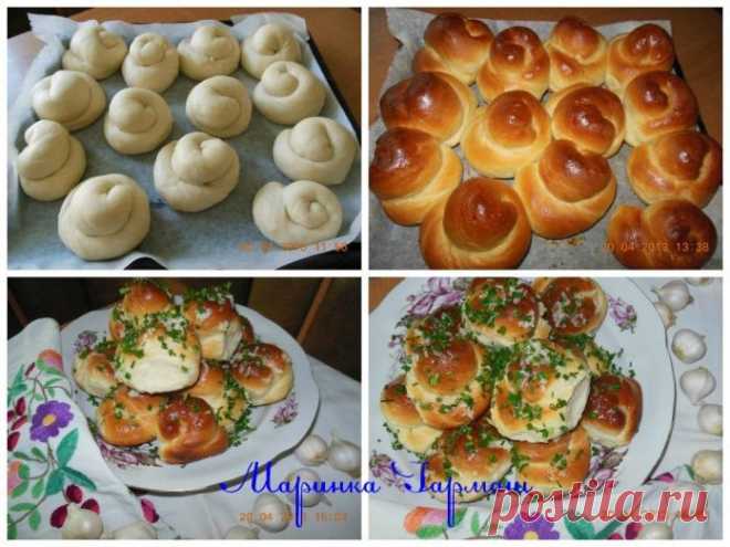 Пампушки с чесноком и зеленью — готовлю мужу, когда есть желание его побаловать!