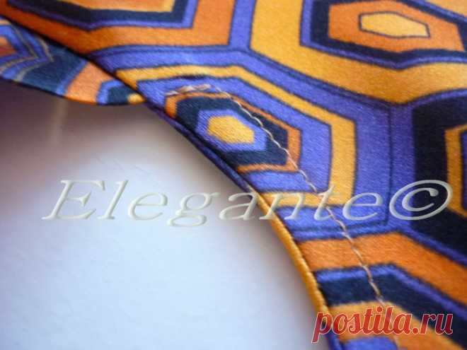 Шитьё. Втачивание укороченного рукава с открытым участком под проймой. В изделиях из тонких непрозрачных тканей (шелк, креп, батист и т.д) МК .