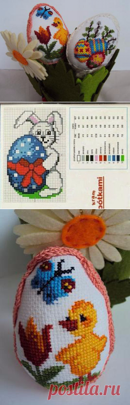 Множество миниатюрных схем вышивки для пасхальных яиц. Схемы и идеи.