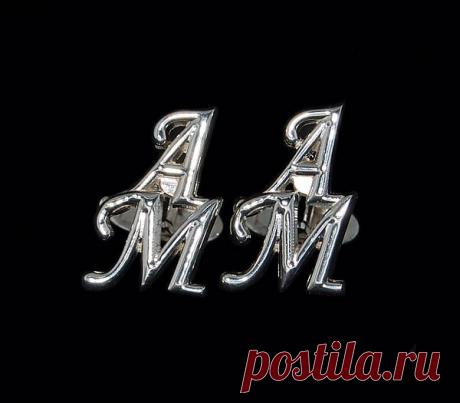 Запонки серебрянные