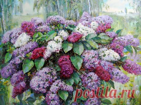 Художник Сердюков Александр Григорьевич. О цветах.