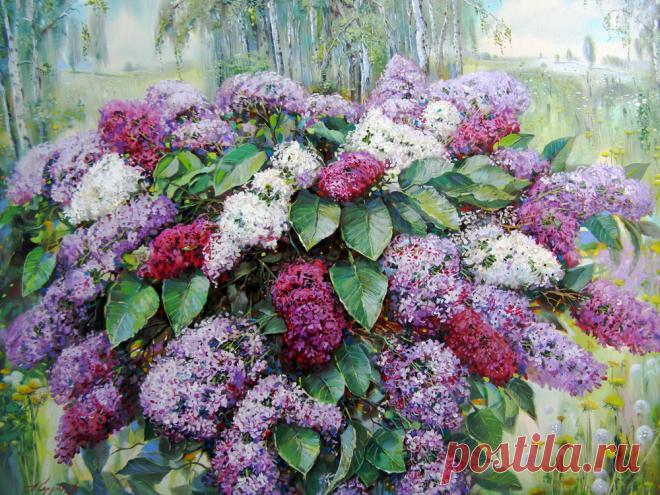 Художник Сердюков Александр Григорьевич. О цветах.