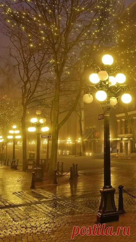 London on a rainy night