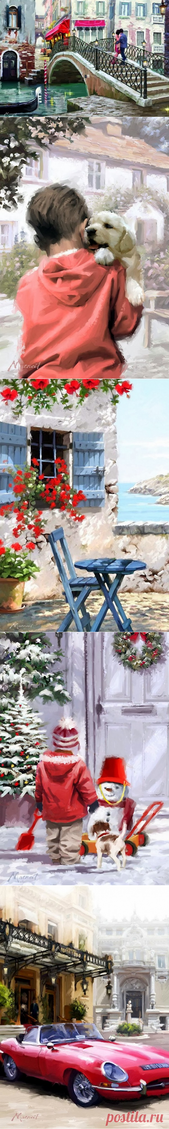✨ Британский художник Richard Macneil