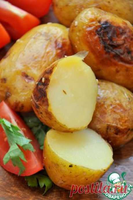 Ароматный запеченный картофель с соевым соусом и лимонным соком - кулинарный рецепт