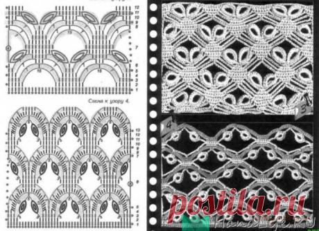 Редкие и сложные узоры, вязание крючком (схемы и видео) / Мое творчество - вязание