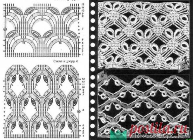Редкие и сложные узоры, вязание крючком (схемы и видео) / Мое творчество - вязание