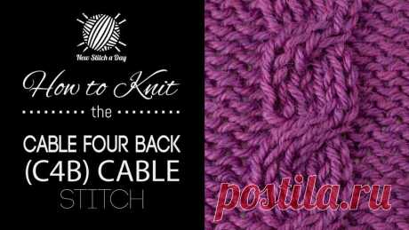 How to Knit the Cable 4 Back (C4B) - NewStitchaDay.com