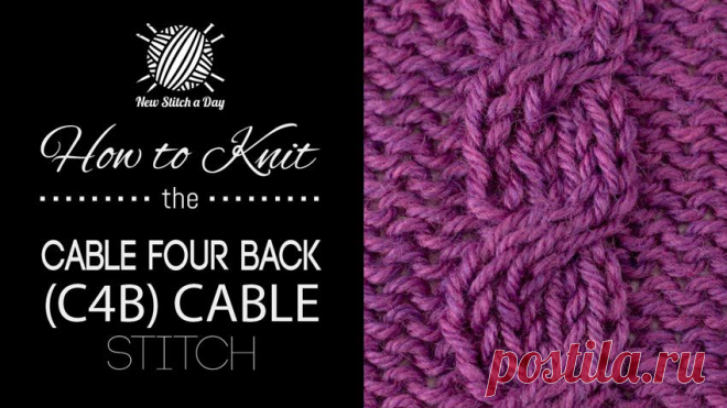 How to Knit the Cable 4 Back (C4B) - NewStitchaDay.com