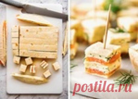 Закуска из лосося и лаваша
