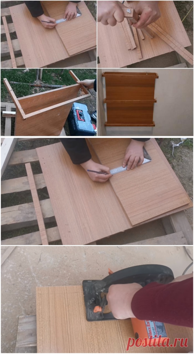 Как из остатков ДСП сделать мини-обувницу для прихожей