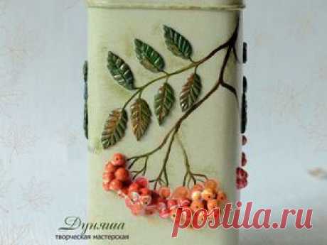 Мастерим короб с рябиной для мамы - Ярмарка Мастеров - ручная работа, handmade