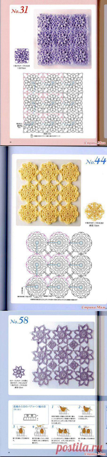 Книга по безотрывному вязанию мотивов 2 часть - Страна Мам