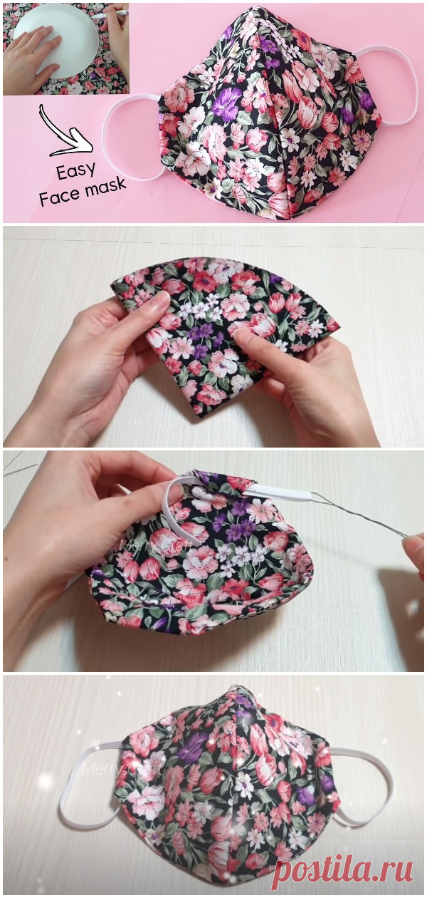 DIY Face Masks Hand Sewing - Crafts Time