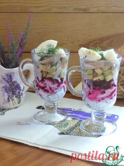 Салат-коктейль с сельдью – кулинарный рецепт