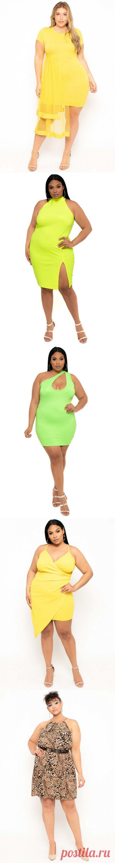 Платья для полных девушек американского бренда Curvy Sense лето 2019 (60 фото)