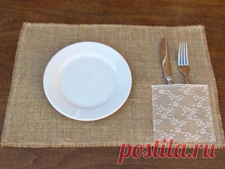 Burlap &amp; Lace Placemats | Rusticos