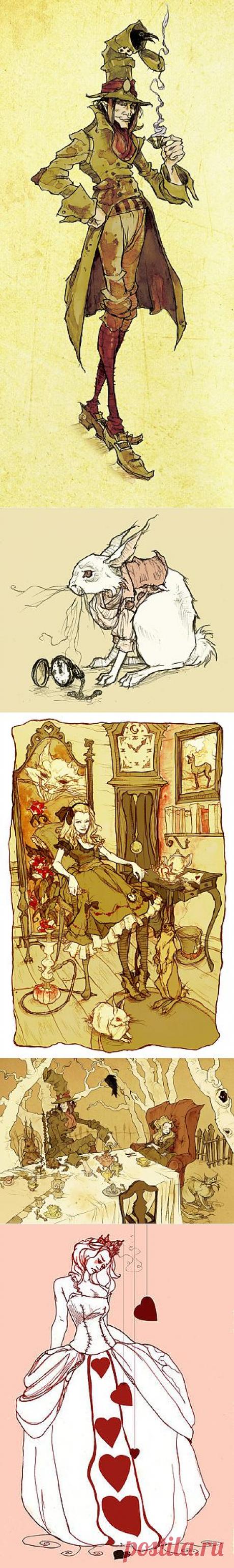 Иллюстрации Abigail Larson | Алиса в Стране Чудес
