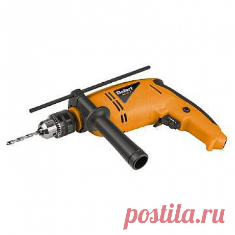 Дрель ударная Defort DID-501-B - недорогая функциональная модель дрели, имеющая все необходимые и полезные для полноценной работы функции. Эта дрель позволяет сверлить отверстия в бетоне до 13 мм и в металле до 13 мм, что вполне достаточно для большинства работ по дому.

Режим сверления с ударом иногда позволяет заменить дрелью перфоратор, то есть, просверлить небольшие отверстия в бетоне и кирпиче.