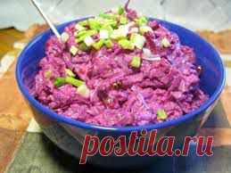 Обалденный салат со свеклы с яйцом!!!