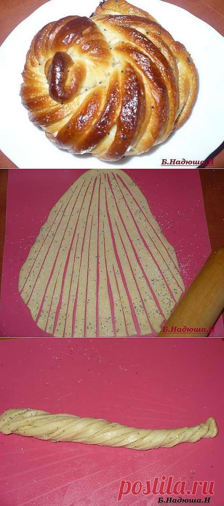 Крученые плюшки (способы формовки плюшки - пошагово).