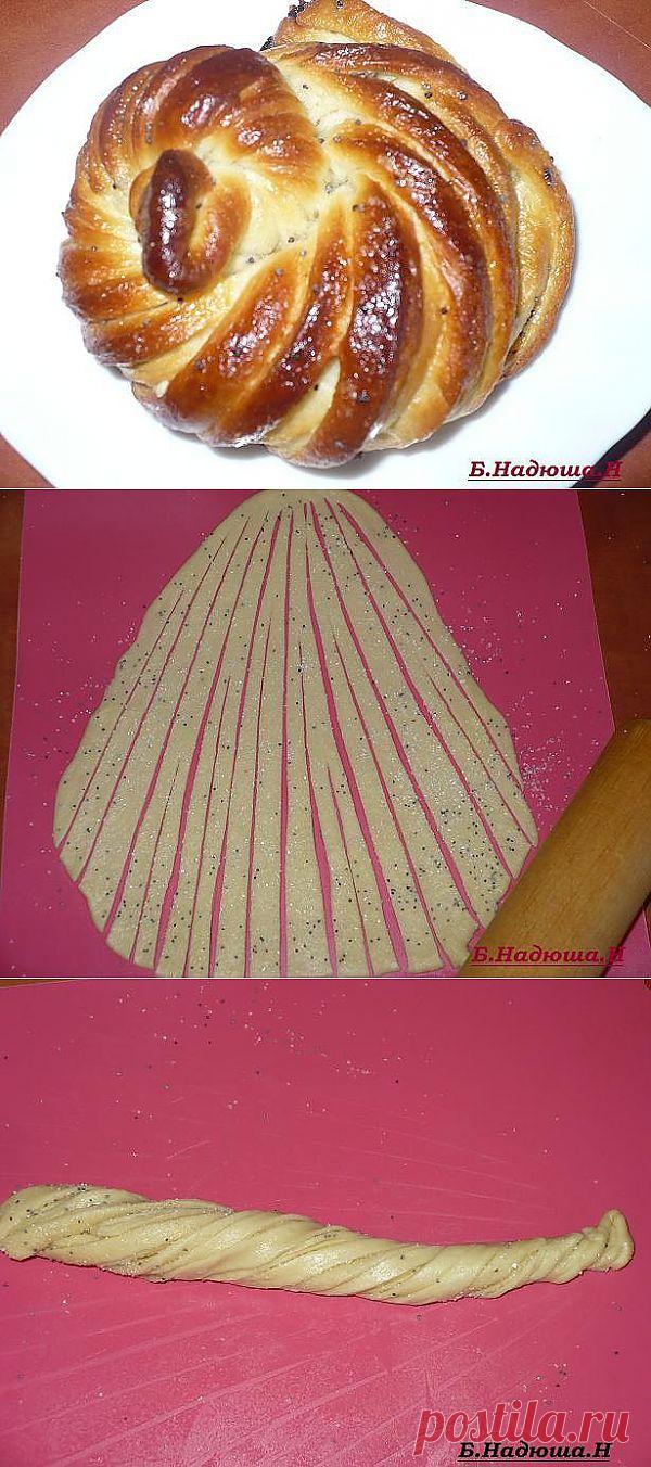 Крученые плюшки (способы формовки плюшки - пошагово).