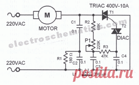 Переменного тока регулятор скорости двигателя схема