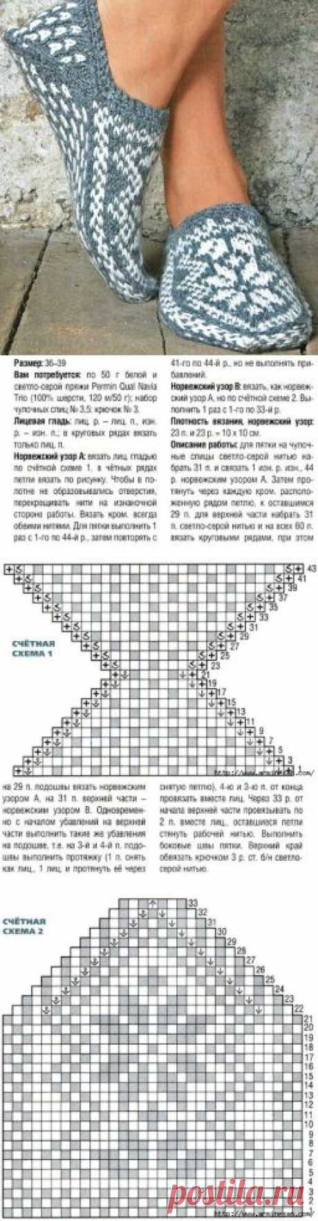 Вяжем красивые следочки