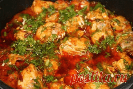 Чахохбили из курицы — классический рецепт