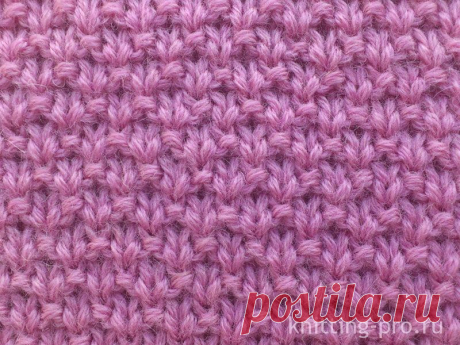 Узор &quot;Мох&quot; - knitting-pro.ru - От азов к мастерству