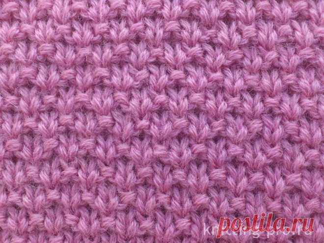 Узор "Мох" - knitting-pro.ru - От азов к мастерству