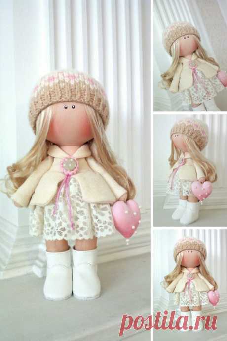 Handmade Baby Room Doll Love Winter Doll Poupée Cloth Rag Doll | Etsy