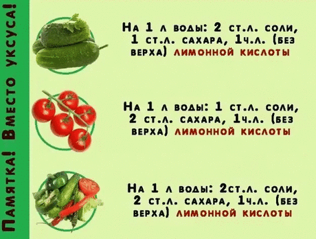 Памятка для хозяек по заготовкам
Сохрани, пригодиться