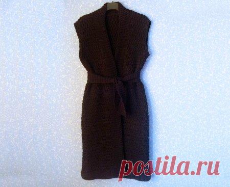 Женственно и красиво! Вяжем кардиган-жилетку для весны спицами » «Хомяк55» - всё о вязании спицами и крючком