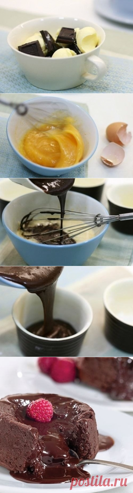 Как приготовить тающий шоколад (fondant au chocolat) - рецепт, ингредиенты и фотографии